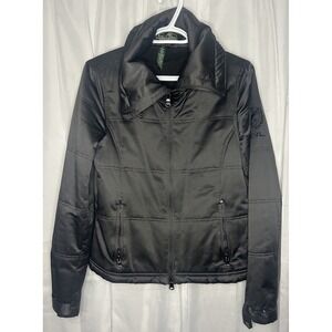 Vintage Y2K Lauren Ralph Lauren L-RL Crest Puffer Jacket Women's Black Coat